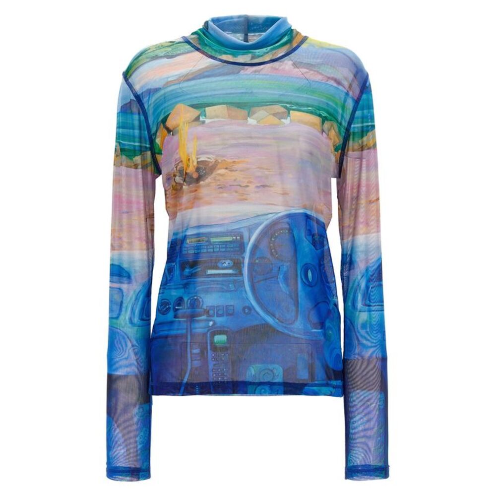 J.W.Anderson Men Print Semi-Transparent Top